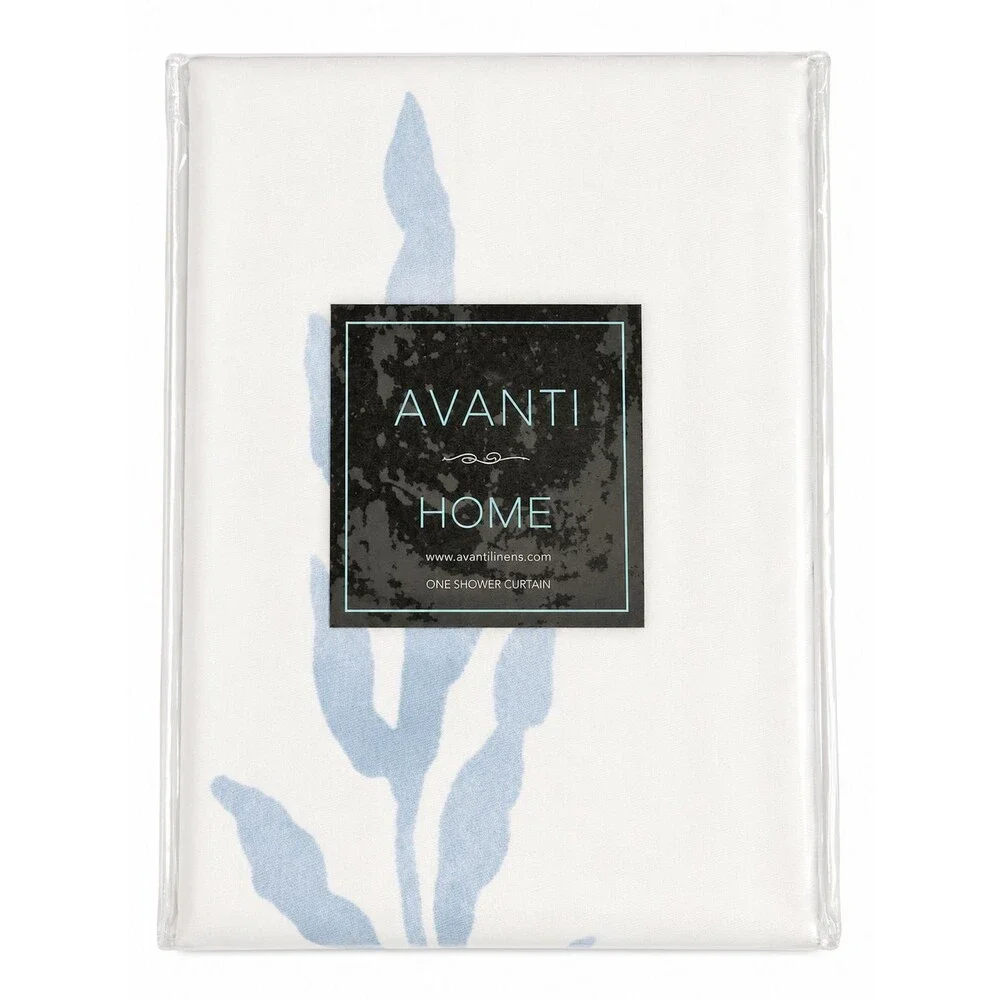 Avanti Caicos Shower Curtain 72x72 Sea Turtle Seahorse Blue Beach Coastal Summer